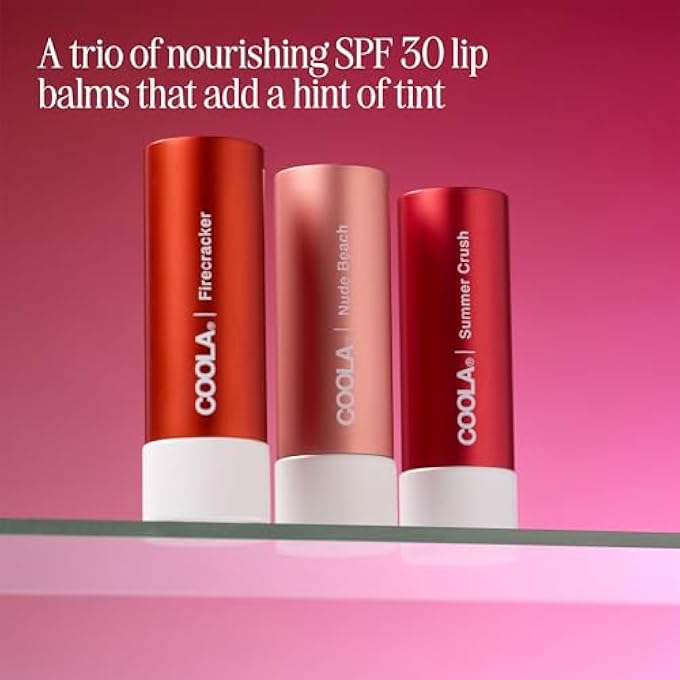 COOLA ORGANIC TINTED LIP BALM & MINERAL SUNSCREEN WITH SPF 30, DERMATOLOGIST TESTED LIP CARE FOR DAILY PROTECTION, VEGAN, VARIETY PACK, 0.15 OZ EACH - Image 2